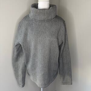 J.Crew Herringbone Funnel Neck Jacket Sweater – Women’s XL